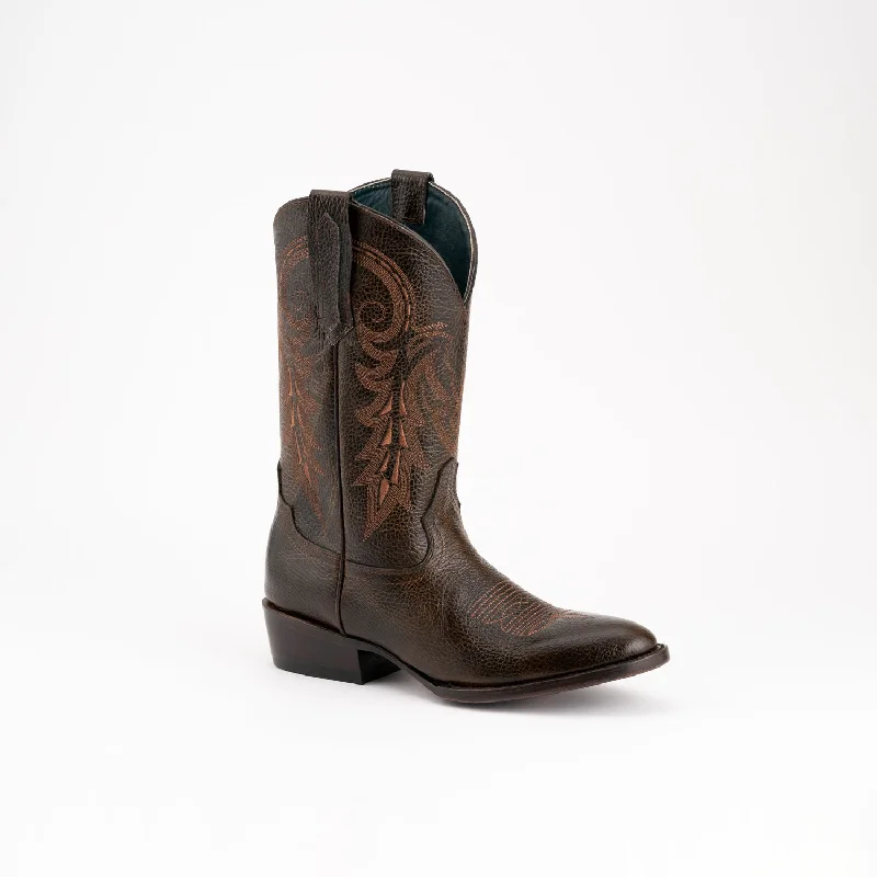 Men's cowboy boots with a distressed leather finishFerrini Mens Remington Chocolate Leather Cowboy Boots Men's cowboy boots with a distressed leather finishFerrini Mens Remington Chocolate Leather Cowboy Boots