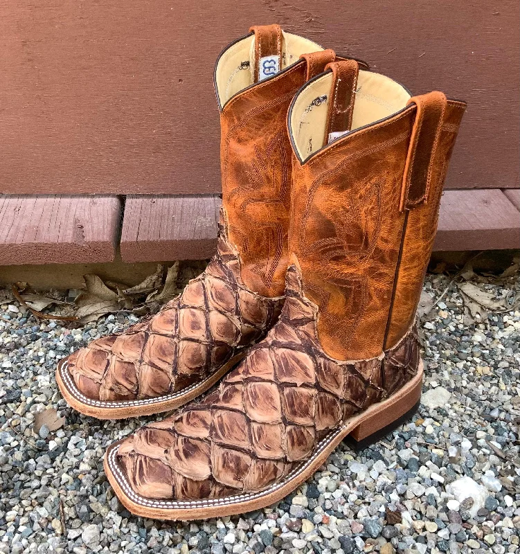 Men's cowboy boots with a silver - toned buckleAnderson Bean Men's Cigar Matte Big Bass & Sport Rust Square Toe Cowboy Boots 324768 Men's cowboy boots with a silver - toned buckleAnderson Bean Men's Cigar Matte Big Bass & Sport Rust Square Toe Cowboy Boots 324768