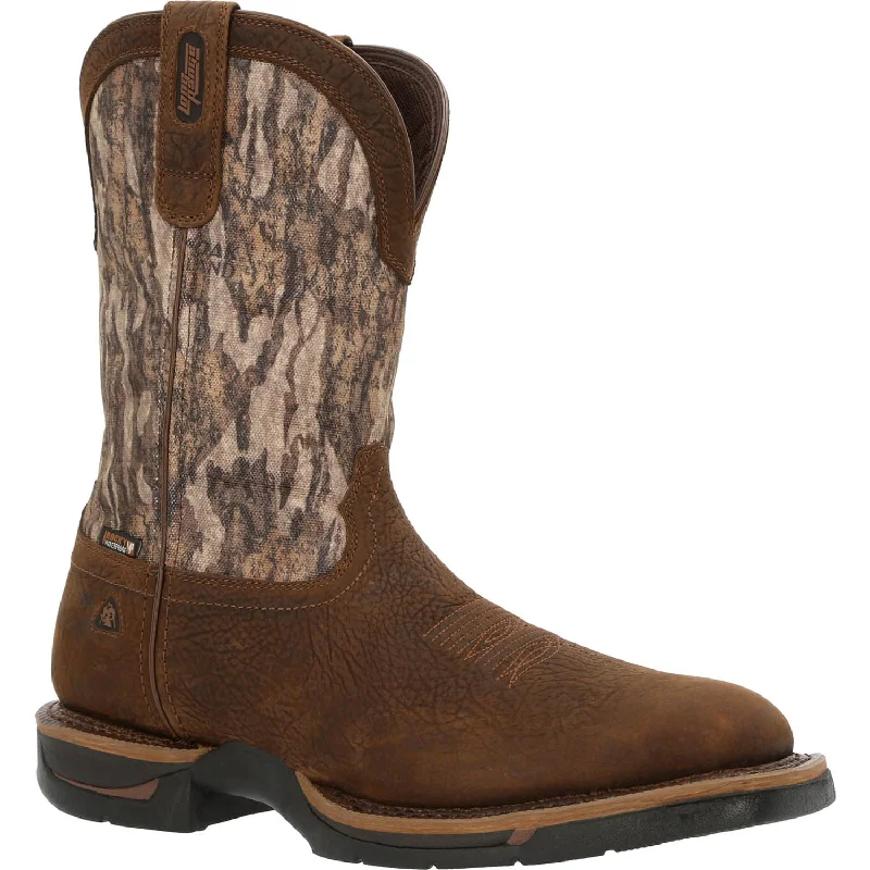 Men's cowboy boots with a scalloped edgeRocky Mens Bottomland Leather Long Range 11in WP Cowboy Boots Men's cowboy boots with a scalloped edgeRocky Mens Bottomland Leather Long Range 11in WP Cowboy Boots