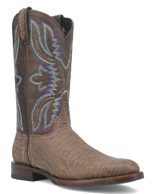 Western - style men's cowboy boots with intricate stitchingMen's Saw Buck Lizard Print Western Boots Western - style men's cowboy boots with intricate stitchingMen's Saw Buck Lizard Print Western Boots