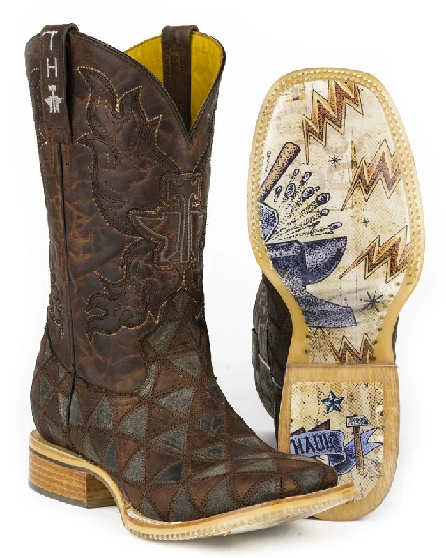 Men's cowboy boots with a leather sole for a classic lookMens Anvil Of Power Boots