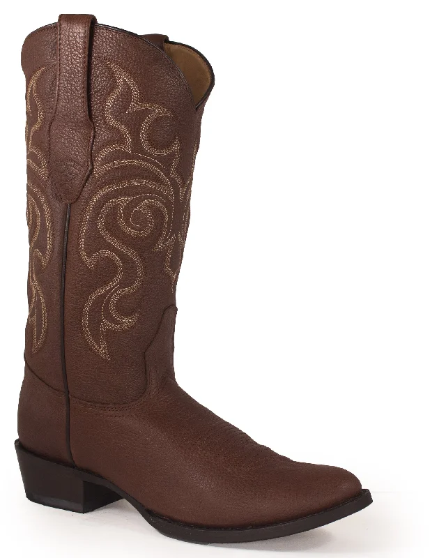 Men's cowboy boots with a suede shaftMen's Grisley Western Boots