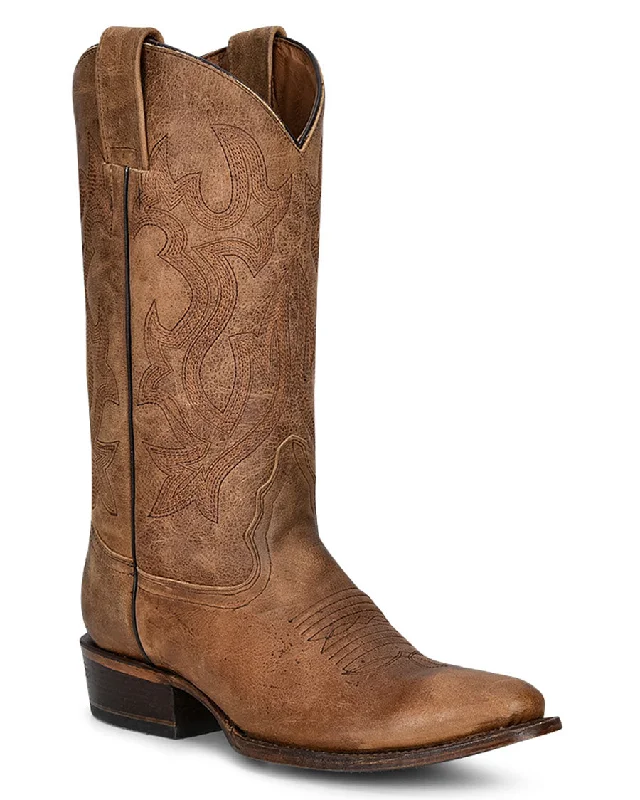 Men's cowboy boots with a spur ledgeMen's Embroidery Western Boots