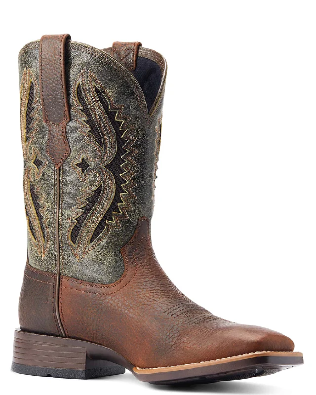Men's cowboy boots with a rubber sole for tractionMen's Rowder VentTEK 360° Cowboy Western Boots