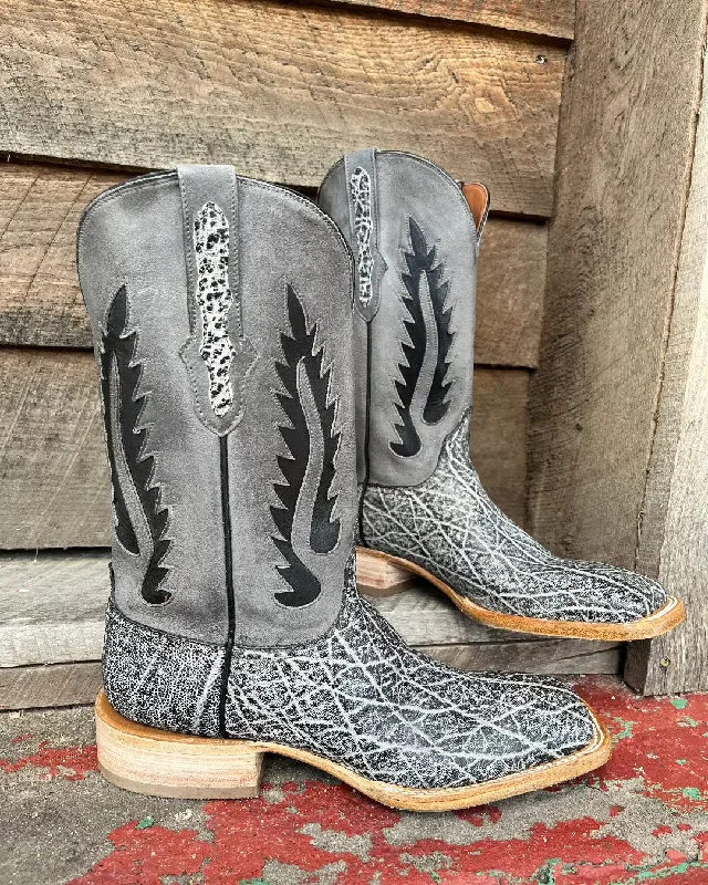 Men's cowboy boots with a decorative inlayBlack Jack Men’s Ice Grey Elephant Cowboy Boots IG8011-96 Men's cowboy boots with a decorative inlayBlack Jack Men’s Ice Grey Elephant Cowboy Boots IG8011-96