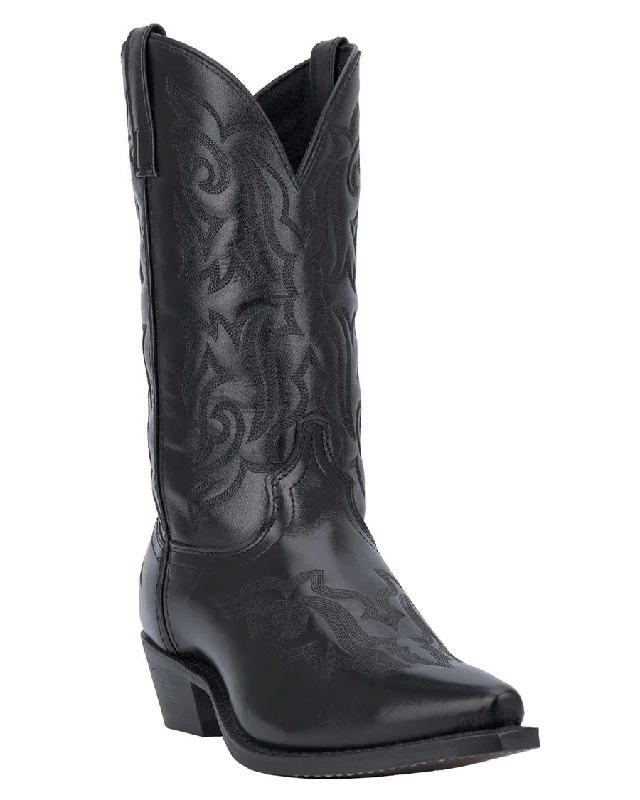 Men's cowboy boots in a dark brown leatherMens Hawk Boots - Black