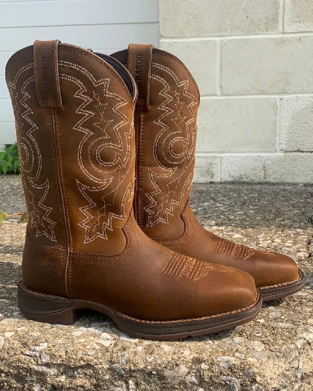 Western - style men's cowboy boots with intricate stitchingDurango Rebel Work Steel Toe Waterproof Square Toe Cowboy Boots DDB0389 Western - style men's cowboy boots with intricate stitchingDurango Rebel Work Steel Toe Waterproof Square Toe Cowboy Boots DDB0389