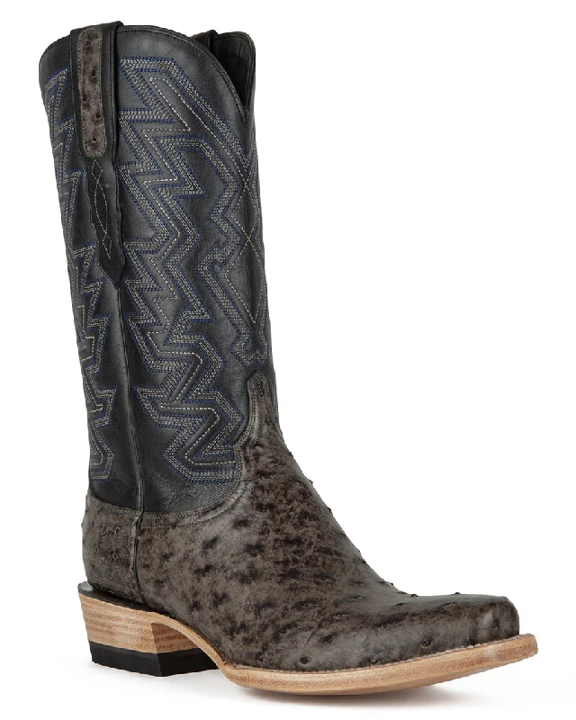 Men's cowboy boots with a distressed leather finishMen's Exotic Quill Western Boots Men's cowboy boots with a distressed leather finishMen's Exotic Quill Western Boots