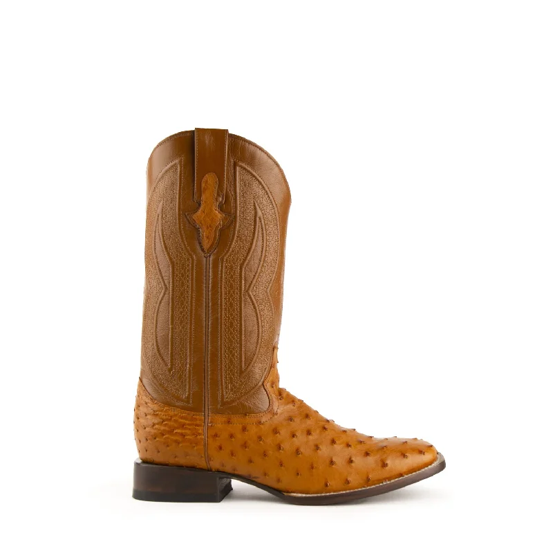 Alligator - print men's cowboy boots for a bold lookFerrini Mens Cognac Leather Full Quill Ostrich S-Toe Colt Cowboy Boots Alligator - print men's cowboy boots for a bold lookFerrini Mens Cognac Leather Full Quill Ostrich S-Toe Colt Cowboy Boots
