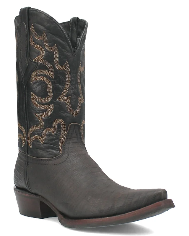 Men's cowboy boots with a rubber sole for tractionMen's The Duke Lizard Print Western Boots Men's cowboy boots with a rubber sole for tractionMen's The Duke Lizard Print Western Boots