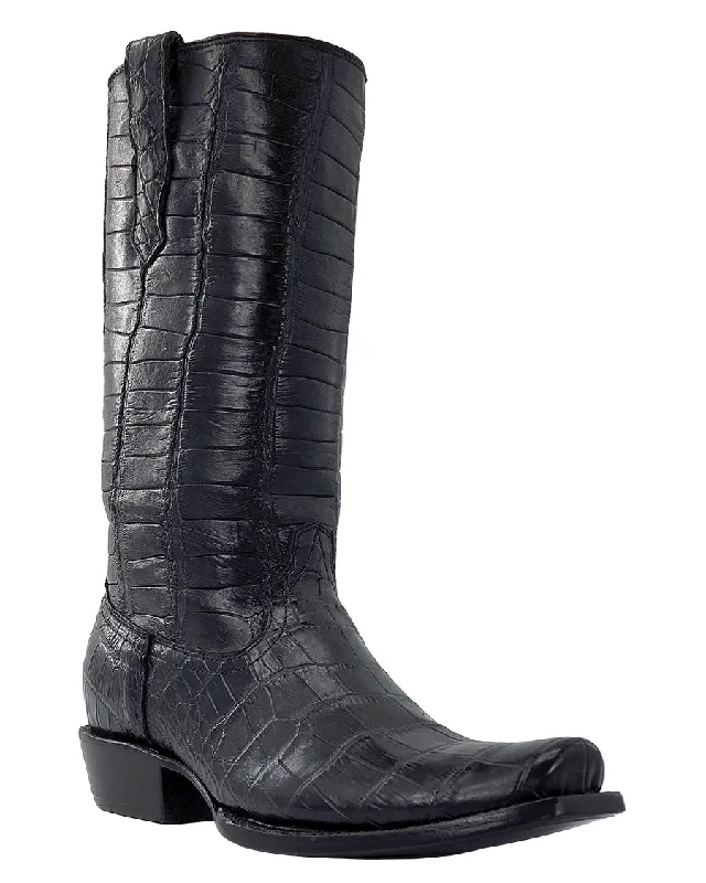 Men's cowboy boots with a rubber sole for tractionMen's Full Exotic Western Boots