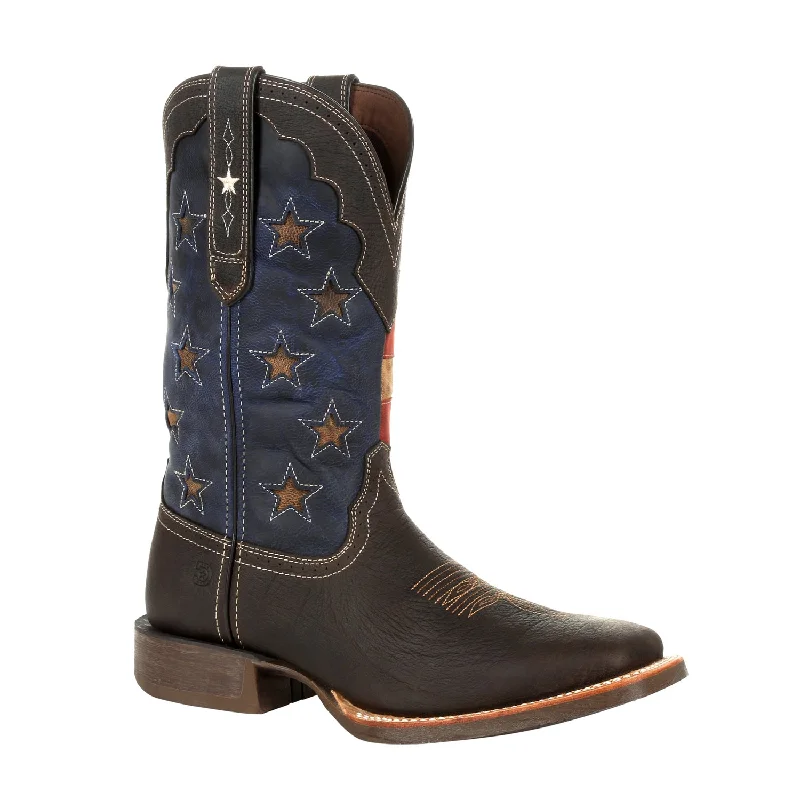 Men's cowboy boots with a silver - toned buckleDurango Mens Chestnut/Vintage Flag Leather Rebel Pro Cowboy Boots Men's cowboy boots with a silver - toned buckleDurango Mens Chestnut/Vintage Flag Leather Rebel Pro Cowboy Boots