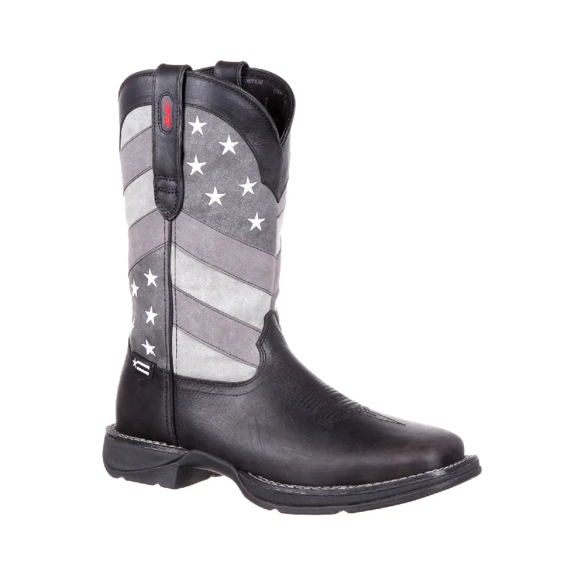 Men's cowboy boots with a suede shaftDurango Mens Black Charcoal Leather Faded Flag Cowboy Boots Men's cowboy boots with a suede shaftDurango Mens Black Charcoal Leather Faded Flag Cowboy Boots
