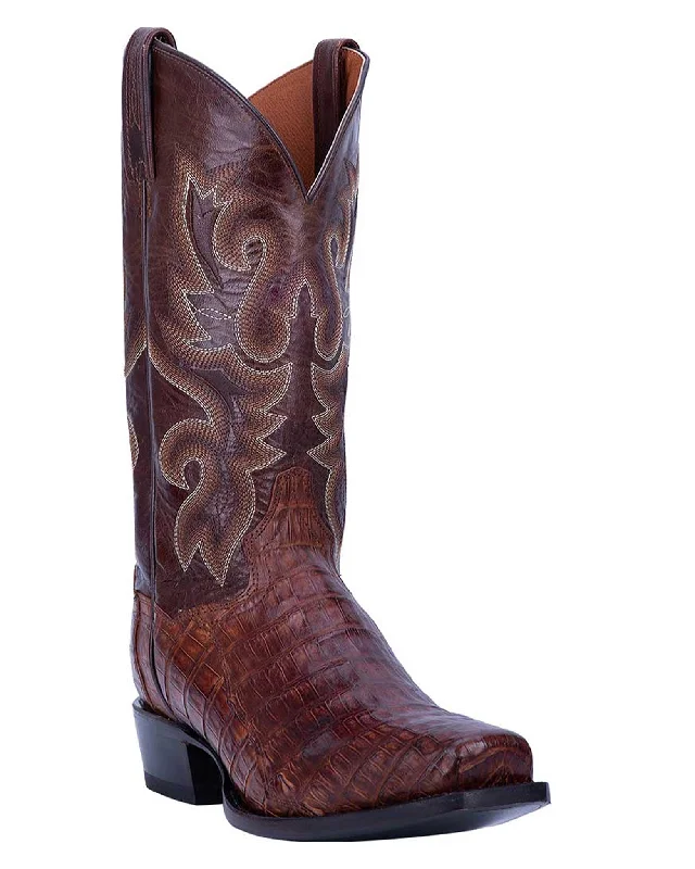 Men's cowboy boots with a decorative inlayMen's Bayou Caiman Western Boots
