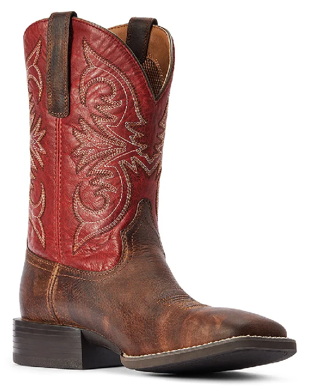 Men's cowboy boots with a distressed leather finishMen's Sport Pardner Western Boots Men's cowboy boots with a distressed leather finishMen's Sport Pardner Western Boots