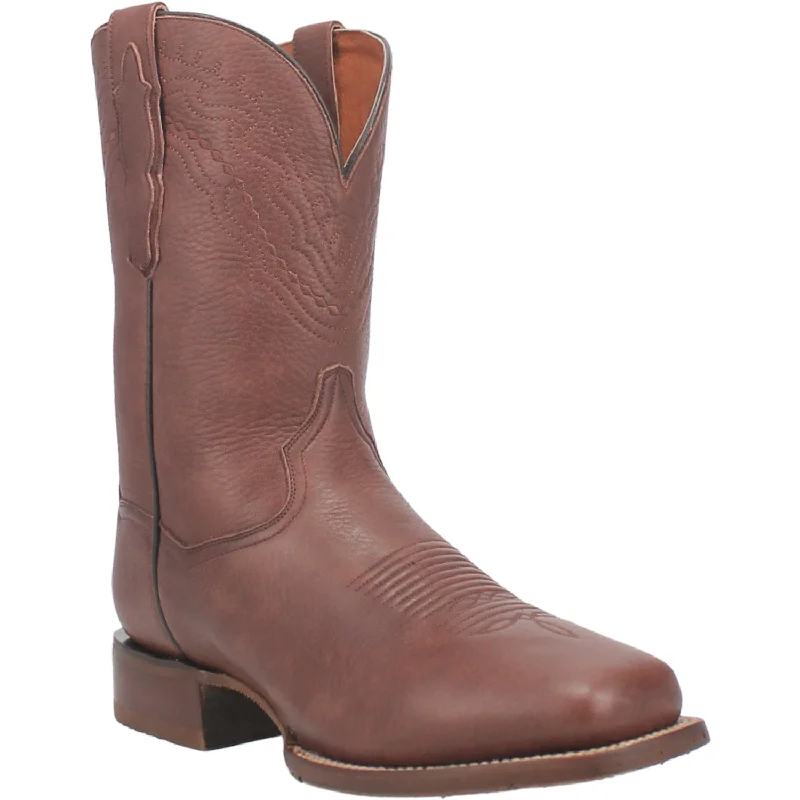Men's cowboy boots in a dark brown leatherDan Post Mens Milo Brown Leather Cowboy Boots Men's cowboy boots in a dark brown leatherDan Post Mens Milo Brown Leather Cowboy Boots