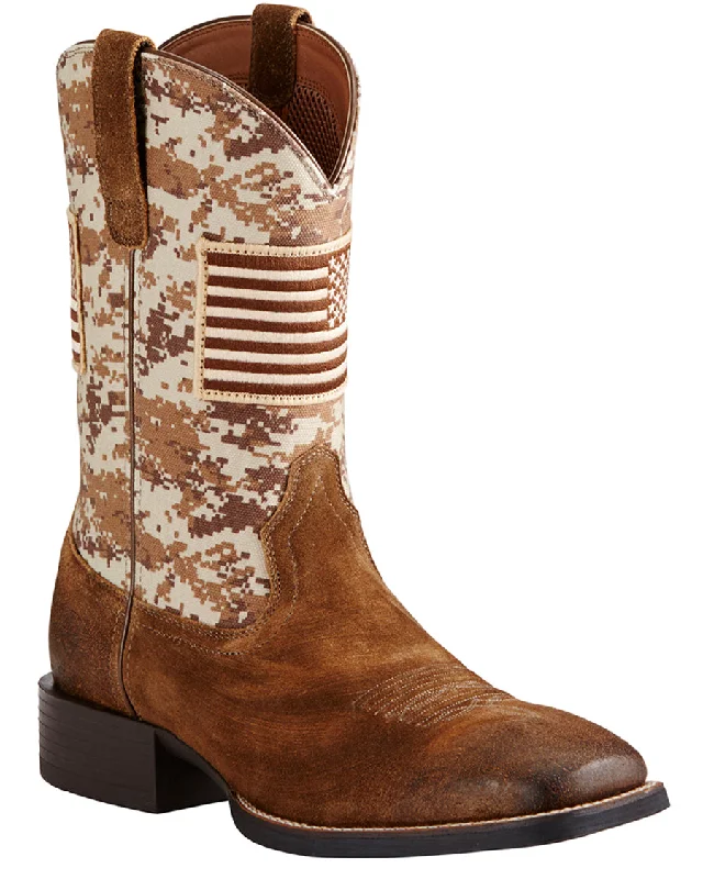 Alligator - print men's cowboy boots for a bold lookMens Sport Patriot Boots