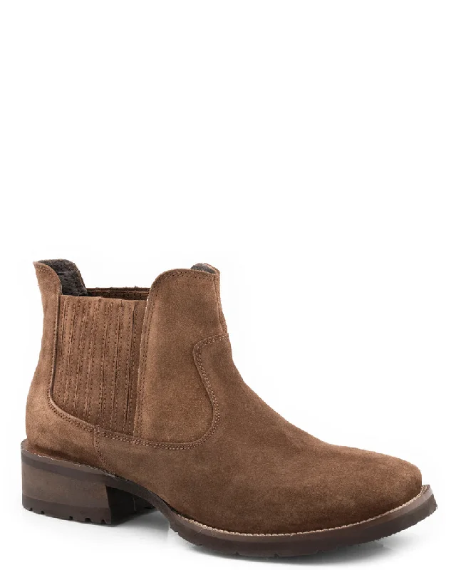 Men's cowboy boots with a snake - skin textureMen's Lucas Western Boots