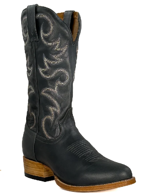 Vintage - style men's cowboy boots with a square toeMen's Zeus Western Boots
