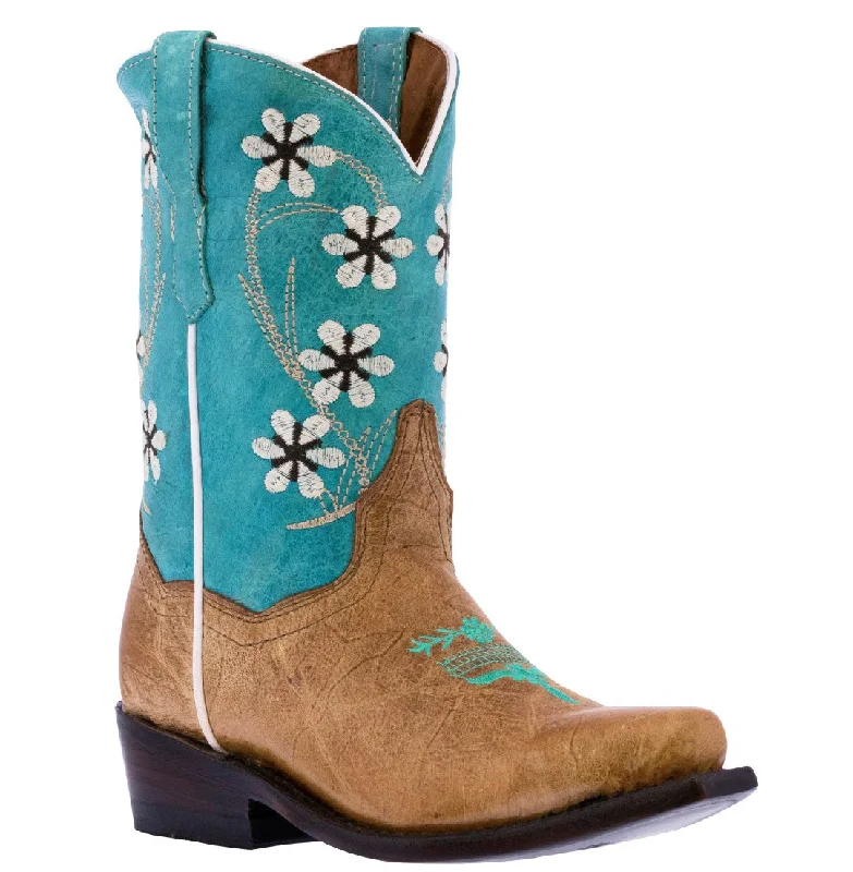 Alligator - print men's cowboy boots for a bold lookKids Western Boots Flower Embroidered Distressed Leather Teal Snip Toe Botas Alligator - print men's cowboy boots for a bold lookKids Western Boots Flower Embroidered Distressed Leather Teal Snip Toe Botas