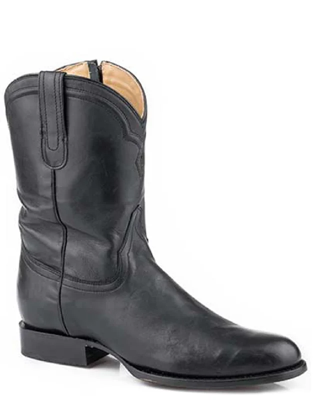 Men's cowboy boots with a rubber sole for tractionMen's Rancher Zip Roper Boots