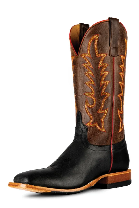 Men's cowboy boots in a dark brown leatherHorse Power Mens Flynn Brown/Black Leather Cowboy Boots Men's cowboy boots in a dark brown leatherHorse Power Mens Flynn Brown/Black Leather Cowboy Boots