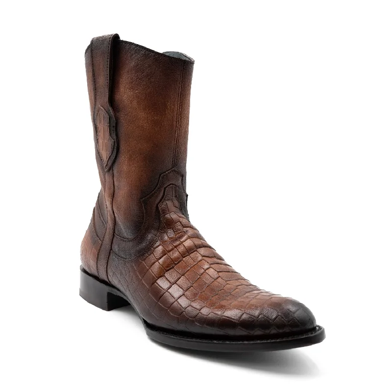Men's cowboy boots with a leather lining for comfortFerrini Mens Winston R-Toe Vintage Leather Alligator Cowboy Boots Men's cowboy boots with a leather lining for comfortFerrini Mens Winston R-Toe Vintage Leather Alligator Cowboy Boots
