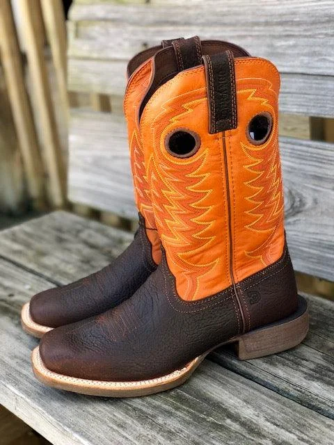 Men's cowboy boots with a spur ledgeDurango Men's Rebel Pro Bay Brown & Monarch Square Toe Cowboy Boots DDB0230 Men's cowboy boots with a spur ledgeDurango Men's Rebel Pro Bay Brown & Monarch Square Toe Cowboy Boots DDB0230