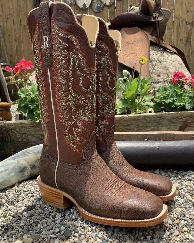Men's cowboy boots with a spur ledgeR. Watson Men's Cognac Cape Buffalo Square Toe Cowboy Boots RW7102 Men's cowboy boots with a spur ledgeR. Watson Men's Cognac Cape Buffalo Square Toe Cowboy Boots RW7102