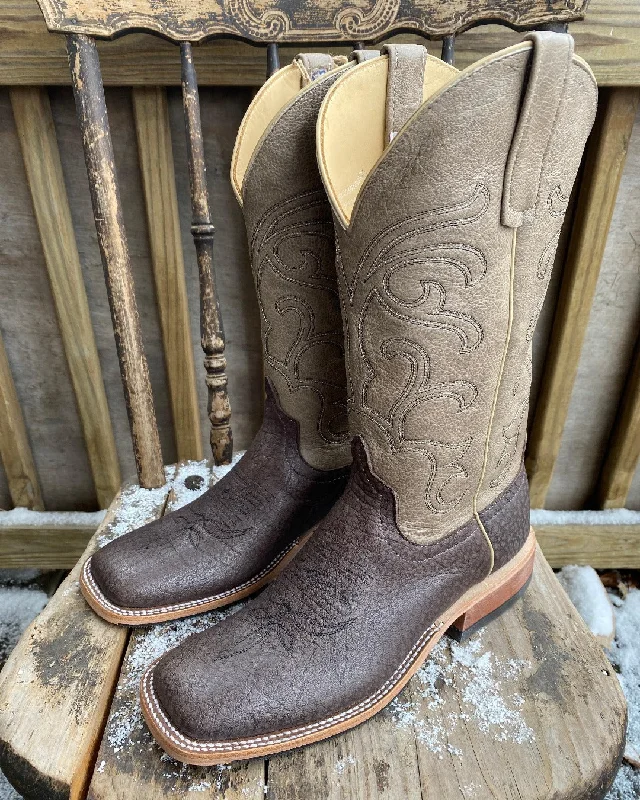 Men's cowboy boots with a concho belt detailAnderson Bean Men's Grey Slanted Buffalo & Outlaw Mushroom Cowboy Boots 324771 Men's cowboy boots with a concho belt detailAnderson Bean Men's Grey Slanted Buffalo & Outlaw Mushroom Cowboy Boots 324771