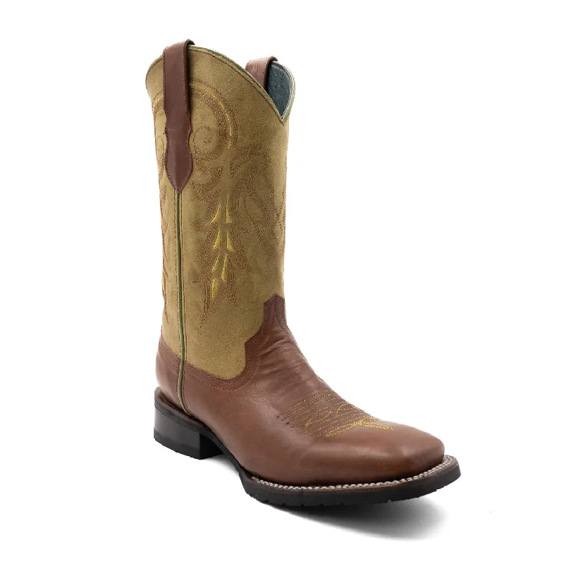 Men's genuine leather cowboy boots with a pointed toeFerrini Mens Maverick S-Toe Almond Leather Cowboy Boots Men's genuine leather cowboy boots with a pointed toeFerrini Mens Maverick S-Toe Almond Leather Cowboy Boots