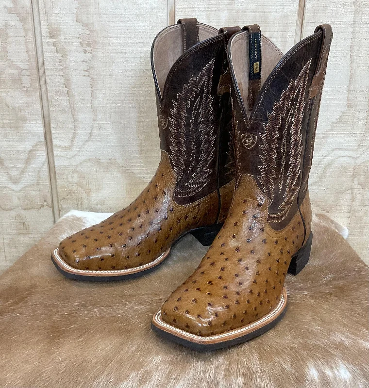 Alligator - print men's cowboy boots for a bold lookAriat Men's Quantum Full Quill Ostrich Square Toe Cowboy Boots 10040281 Alligator - print men's cowboy boots for a bold lookAriat Men's Quantum Full Quill Ostrich Square Toe Cowboy Boots 10040281