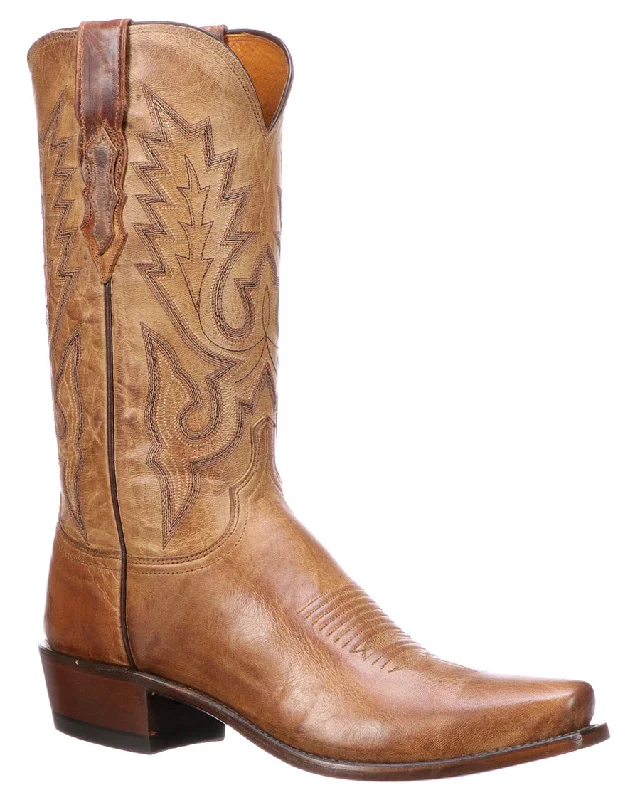 Men's cowboy boots with a rubber sole for tractionMen's Lewis Western Boots