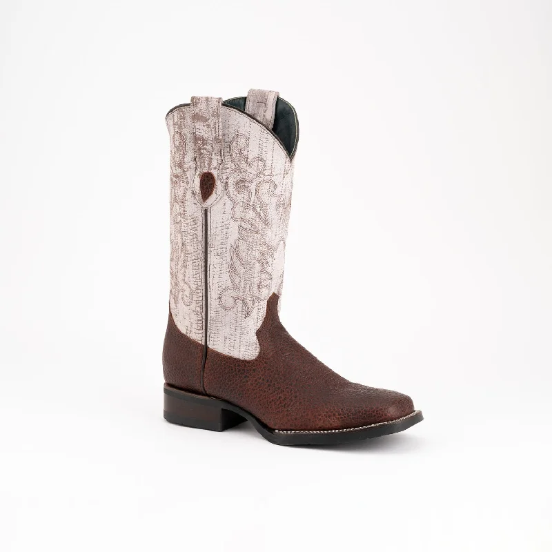 Men's cowboy boots with a spur ledgeFerrini Mens Toro Rugged Leather Cowboy Boots