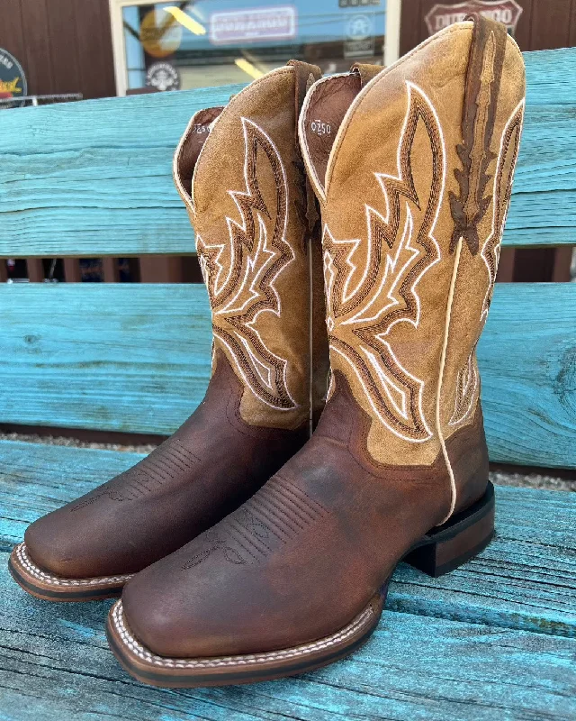 Men's cowboy boots with a rubber sole for tractionDan Post Men’s Bellamy Bone Cowboy Certified Square Toe Western Boot DP4974 Men's cowboy boots with a rubber sole for tractionDan Post Men’s Bellamy Bone Cowboy Certified Square Toe Western Boot DP4974