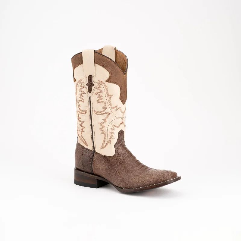 Men's cowboy boots with a leather sole for a classic lookFerrini Mens Nash Brown Ostrich Leg Cowboy Boots Men's cowboy boots with a leather sole for a classic lookFerrini Mens Nash Brown Ostrich Leg Cowboy Boots