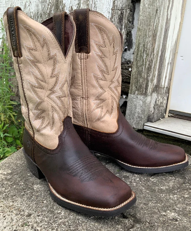 Men's cowboy boots with a heel guardDurango Men's Westward Chocolate Bone Cowboy Boots DDB0422 Men's cowboy boots with a heel guardDurango Men's Westward Chocolate Bone Cowboy Boots DDB0422