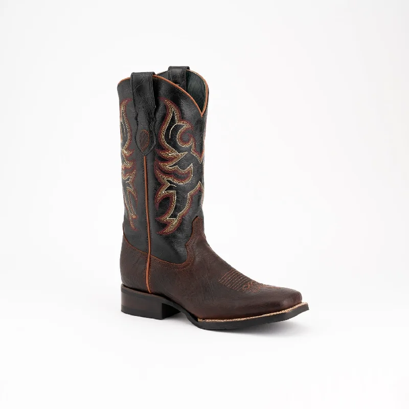 Western - style men's cowboy boots with intricate stitchingFerrini Mens Blaze Chocolate Leather Cowboy Boots Western - style men's cowboy boots with intricate stitchingFerrini Mens Blaze Chocolate Leather Cowboy Boots