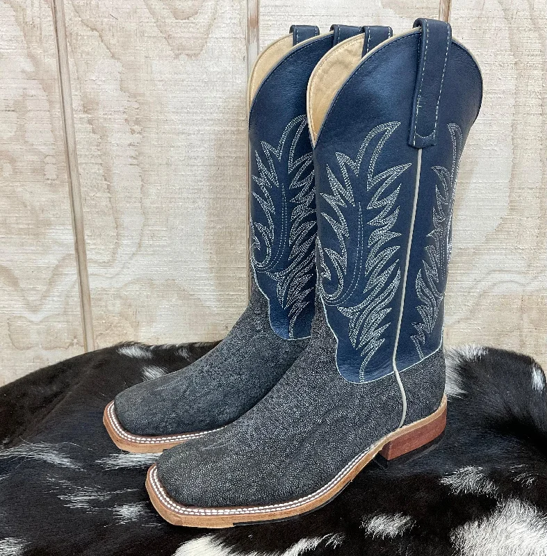 Men's cowboy boots with a scalloped edgeAnderson Bean Men's 13" Granite Safari Elephant Square Toe Cowboy Boots 332202 Men's cowboy boots with a scalloped edgeAnderson Bean Men's 13" Granite Safari Elephant Square Toe Cowboy Boots 332202