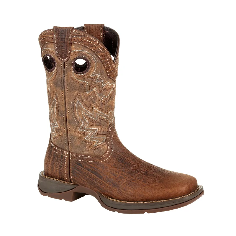 Men's cowboy boots with a spur ledgeDurango Mens Trail Brown Leather Rebel Western Cowboy Boots Men's cowboy boots with a spur ledgeDurango Mens Trail Brown Leather Rebel Western Cowboy Boots