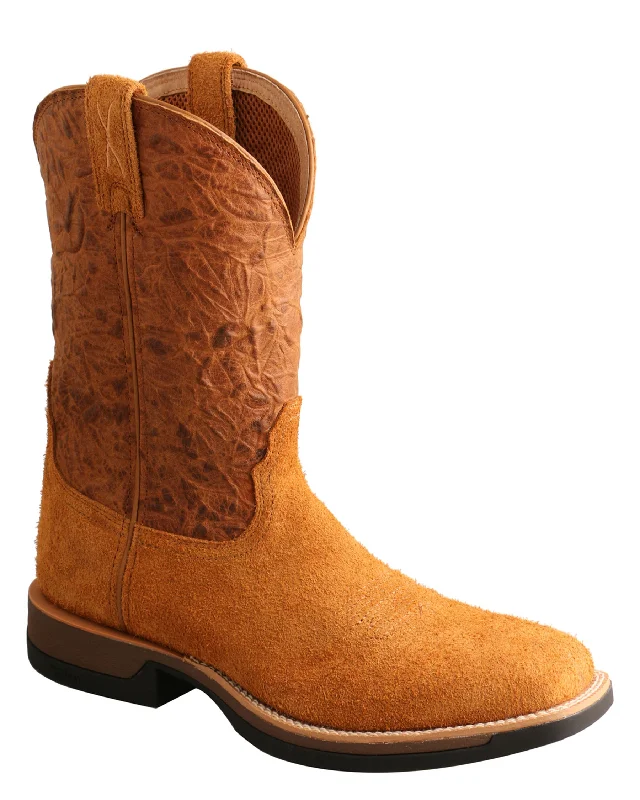 Men's cowboy boots with a tooled leather designMen's 11" Tech X Western Boots