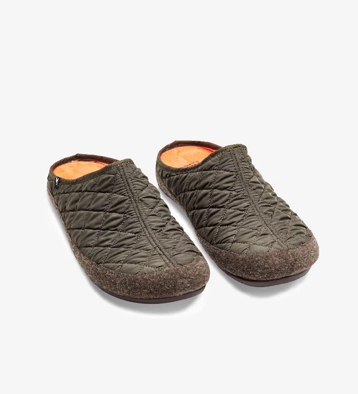Men's loafers with a rubber sole for durabilitySuper soft quilted mule slippers