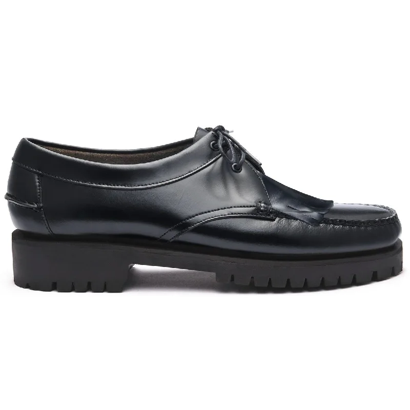 Suede men's loafers for a soft and luxurious feelJames Fringe Lug - Black
