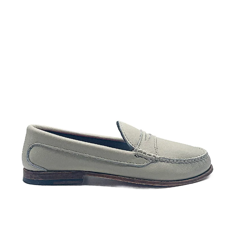 Men's loafers with a removable insole for cleaningKKB Penny Loafer:  Winter White Leather