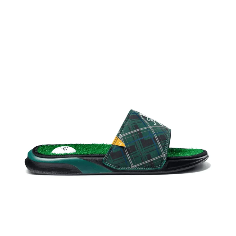 Men's sandals with a padded heelMen's sandals with a padded heelReef Men's Mulligan Slide - Green Tartan Men's sandals with a padded heelMen's sandals with a padded heelReef Men's Mulligan Slide - Green Tartan
