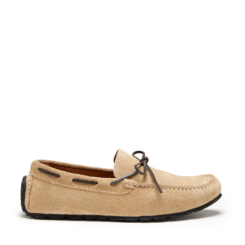 Men's loafers with a pointed toe for a stylish appearance Men's loafers with a pointed toe for a stylish appearance Men's loafers with a flexible sole for easy movementTyre Sole Laced Driving Loafers, taupe suede Men's loafers with a pointed toe for a stylish appearance Men's loafers with a pointed toe for a stylish appearance Men's loafers with a flexible sole for easy movementTyre Sole Laced Driving Loafers, taupe suede