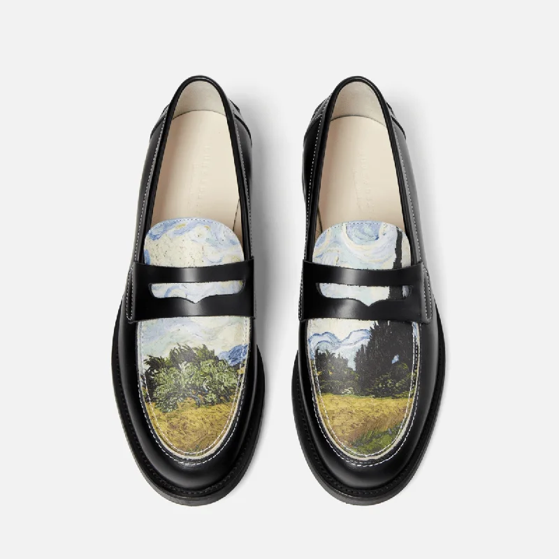 Men's loafers with a leather lacing systemWilde Wheat Field Penny Loafer - Men's