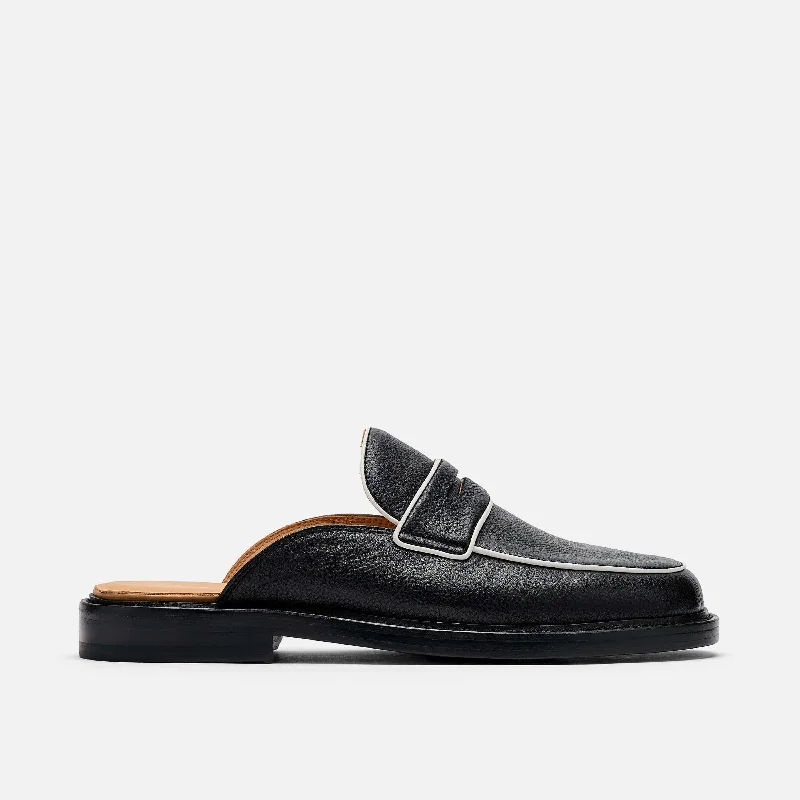 Men's loafers with a perforated leather upper for ventilation Men's loafers with a perforated leather upper for ventilation Men's loafers with a removable insole for cleaningDel Mar Black Loafer Mules Men's loafers with a perforated leather upper for ventilation Men's loafers with a perforated leather upper for ventilation Men's loafers with a removable insole for cleaningDel Mar Black Loafer Mules