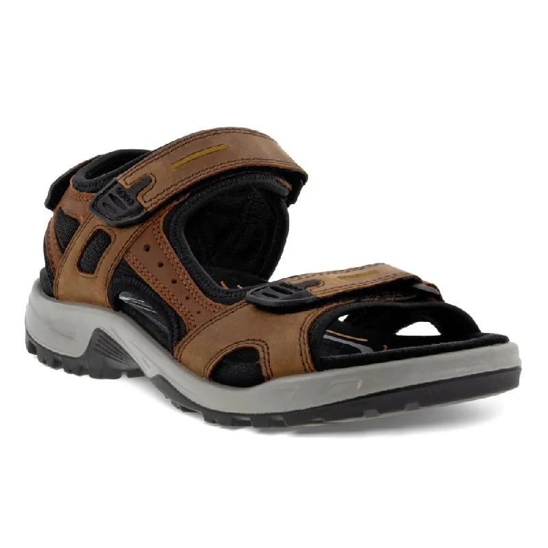 Men's sandals with a wide strap for supportMen's sandals with a wide strap for supportEcco Men's Yucatan Sandal - Espresso/Cocoa Brown/Black
