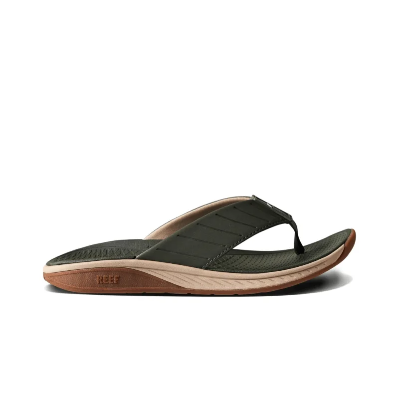 Men's sandals with a stretchy strap for a better fitMen's sandals with a stretchy strap for a better fitReef Men's The Deckhand - Olive/Gum Men's sandals with a stretchy strap for a better fitMen's sandals with a stretchy strap for a better fitReef Men's The Deckhand - Olive/Gum